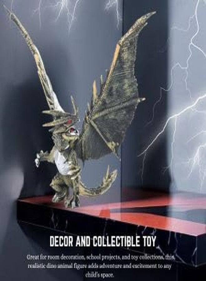 Mallexo 3D Realistic Flying Dragon Toy for Kids 3+ | 1PCS Dino Prehistoric Dragons Toys Action Dinosaur Figure Playset for Boys and Girls Birthday Gift for Children Education & Decor Item (Purple) - Image 5